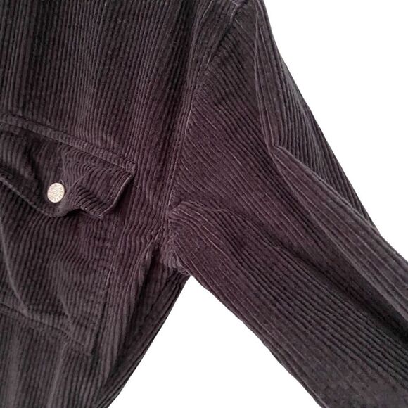 Black Corduroy Jumpsuit with Button Details in Size Small - Picture 6 of 8
